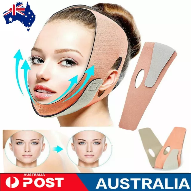 APPTI 5 Pcs Rosa Rugosa V-Line Lifting Bandage Mask Face Slimmer Face  Lifting Mask Chin Up Patch Chin Strap for Double Chin for Women Double Chin  Reducer V-Line Shaping Chin Mask Cheek