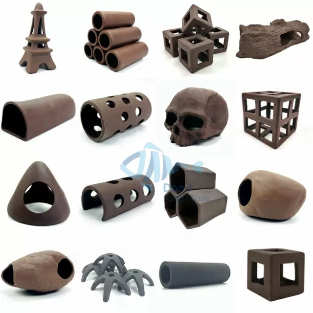Aquarium Fish Shrimp Tube Star Clay Shelters Hiding Breeding Cave no TDS change