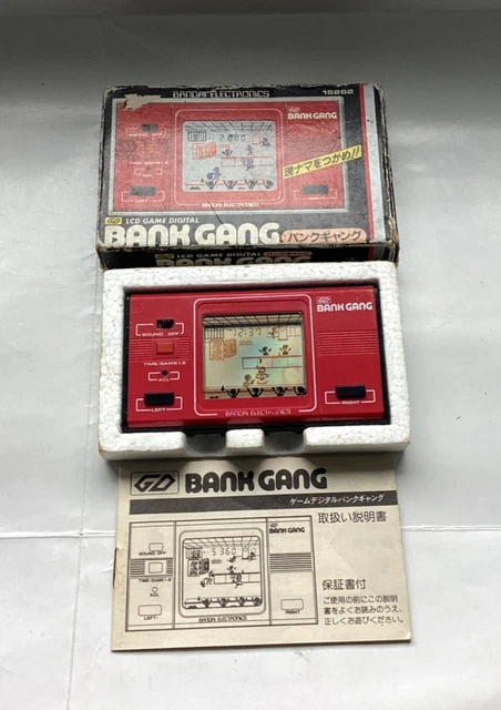 VINTAGE 1982 RARE GD BANDAI - BANK GANG - LCD GAME (Very Good