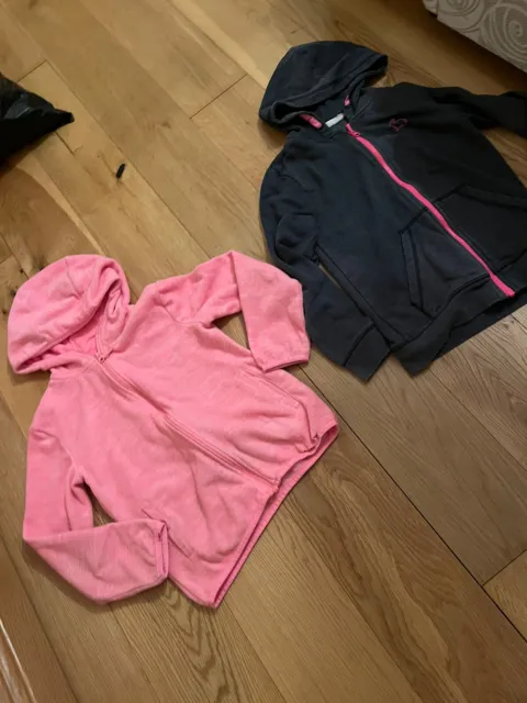 2 girls hoodies age 9-10 years