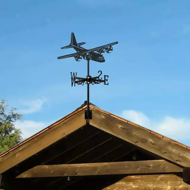 Flugzeug Wetterfahne Kunst Wetterhahn Flugzeug Ornament für Bauernhof Hof