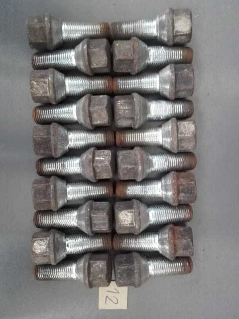 Lot De 20 Boulons De Roue M12x1.5 - 24 Mm, Coniques, Classe 10.9, Compatibles BMW, Dacia, Ford...