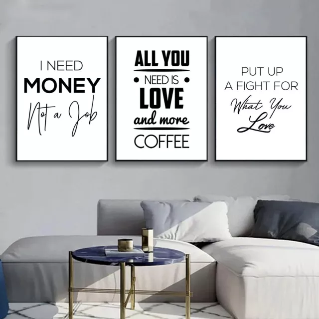 English Sentence Canvas Print Posters Wall Hangings Home Art Decoration Painting