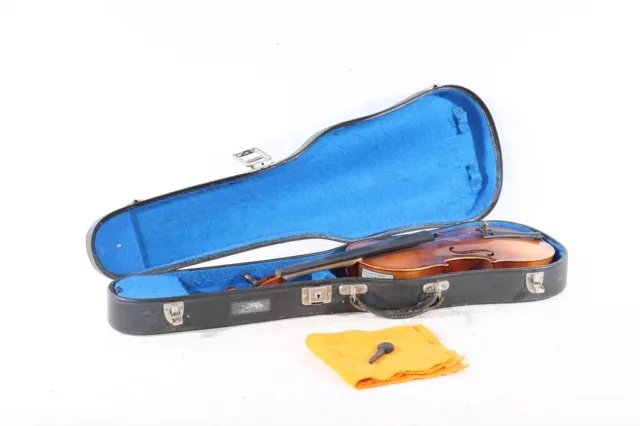 Alte Geige Violine Instrument Viola mit Koffer Etui Geigenkoffer