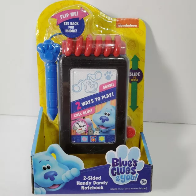 Blues Clues Handy Dandy Notebook Double 2 Sided New Nickelodeon