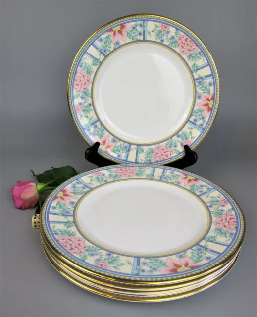 Royal Grafton Dinner Plates "Sumatra" x 6. Vintage bone china set service 10.75"