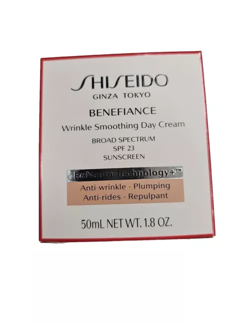 Shiseido Benefiance Wrinkle Smoothing Day Cream SPF 23 50mL 1.8 OZ