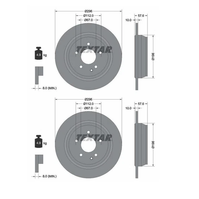 STARK Lot De 2 Disques De Frein Avant Ventilés 312 Mm – Haute Performance Pour VW Golf VII R, GTI, AUDI A3 & Compatibles