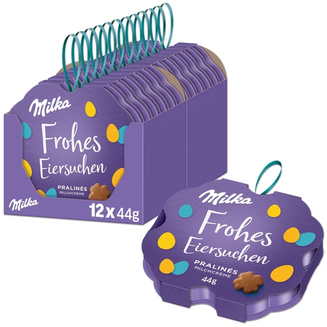 Cioccolatini Milka crema latte 12 x 44 g regalo cioccolato latte alpino NUOVO MHD 8/23