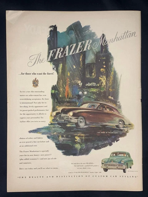 Magazine Ad* - 1949 - Frazer Manhattan - (#2)