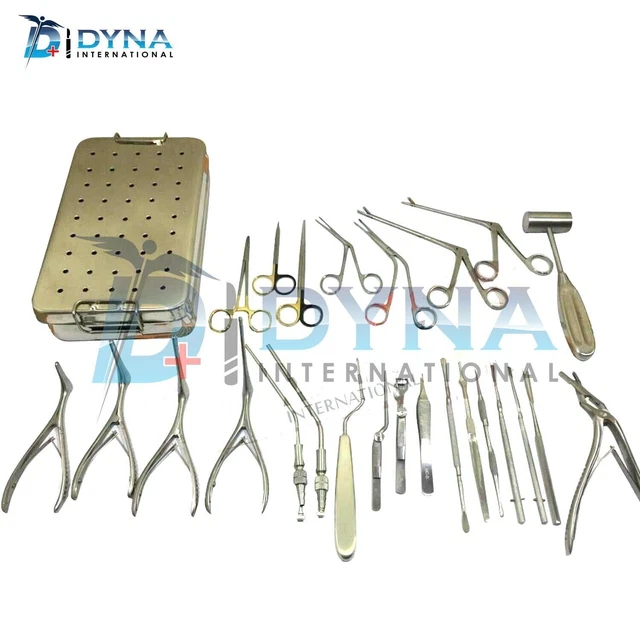 Ensemble d'instruments de septoplastie de 26 outils de chirurgie nasale de...