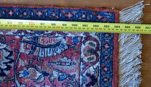 Large  Oriental CARPET RUG HAND MADE Oriental living Room Vintage 270cm x 250cm