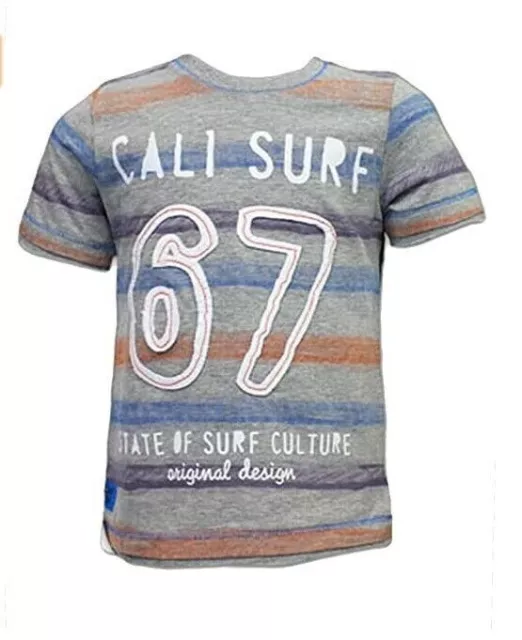 Jungen T-Shirt Cali Surf Sommer T-Shirt gestreift Design Fab Artikel Alter 18 bis 24 Monate alt 3