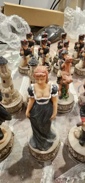 Battle of Waterloo Chess Set, Hand Painted (The Chessmen)