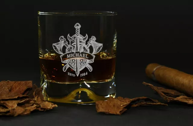 Whiskyglas mit Name graviert personalisiert Geburtsjahr - Bourbon Wunschgravur