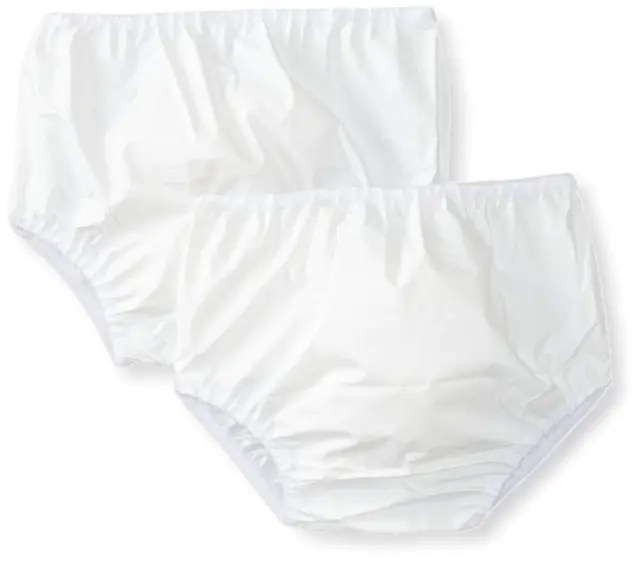Gerber Unisex-Baby Newborn 2 Pack Waterproof Pant,White,18, White, Size 0.0 PWzQ
