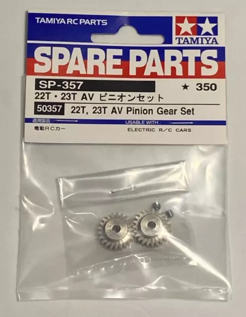 New In Package Tamiya 50357 Av Pinion Gear Set 22T / 23T