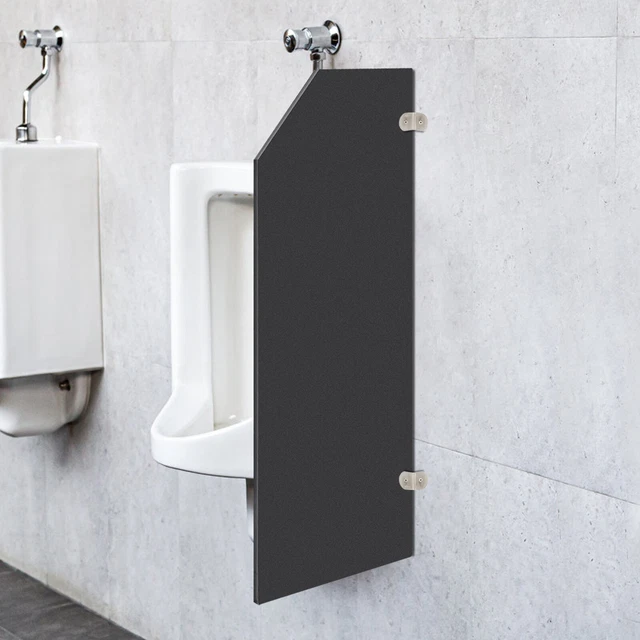 BEVEL ANGLE URINAL Partition Panel Wall Mounted Urinal Screen Toilet ...