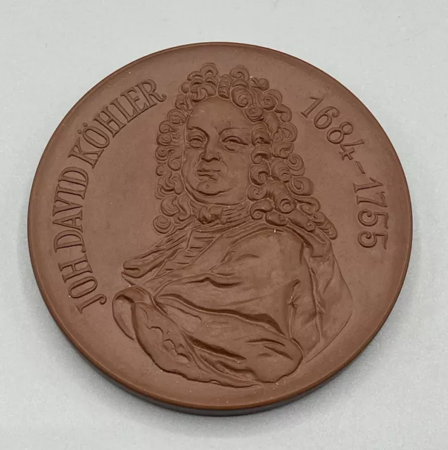 Plakette Taler Meissen Joh. David Köhler 1684-1755 Andenken Münze Top Zust. Alt