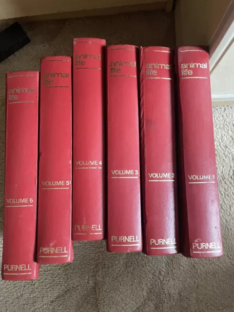 Purnells Encyclopedia of Animal Life - 6 Volumes