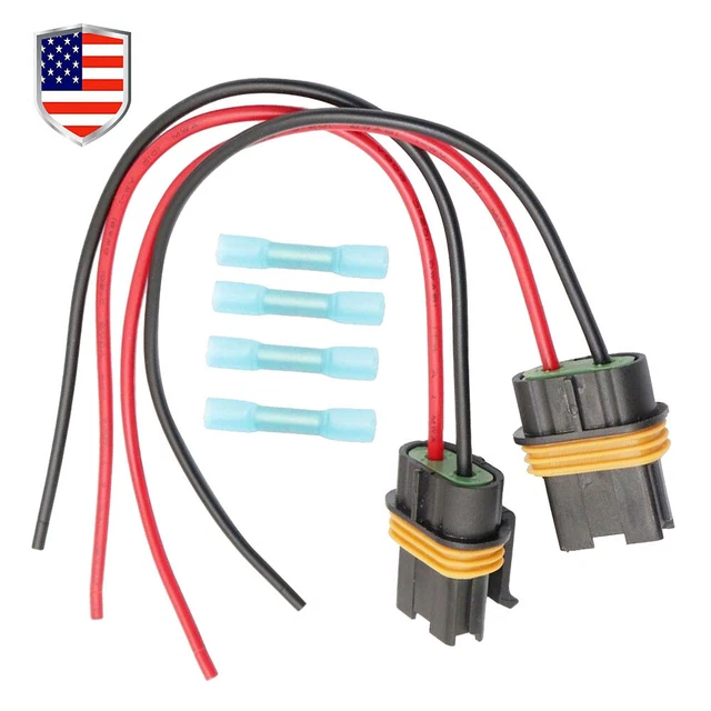 PAIR Fit Corvette Camaro TPI LT1 LS1 LS6 Fan Cooling Connector Pigtail Harness
