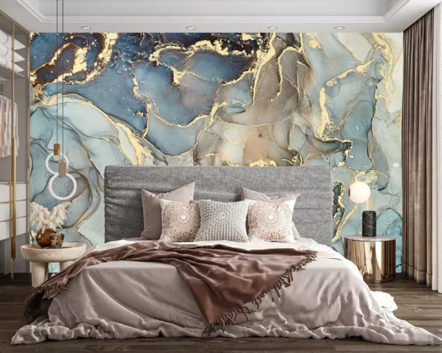 Elegant Light Gray Marble Vinyl Wallpaper - Removable, Luxurious Wall Decor 3