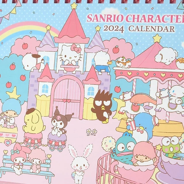 SANRIO SANRIO CHARACTERS Ring Calendar 2025 Desktop Calendar Japan F/S