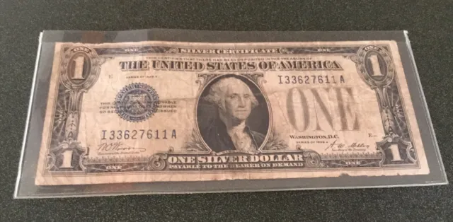 1928 A $1 Silver Certificate Funny Back Please See Pictures