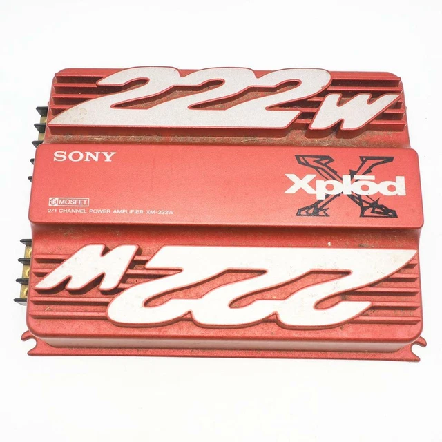 SONY XPLOD 222W Mosfet 2/1 Channel Power Car Amplifier XM222W 99.99