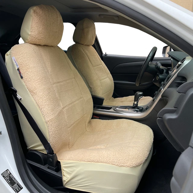 CAR SEAT COVERS For Suzuki Jimny,Faux Sheepskin Beige Interior Protector Front EUR 63,72