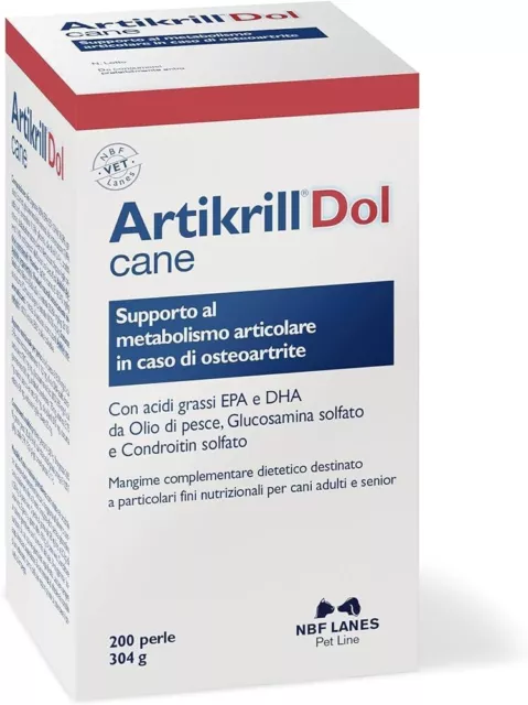 Artikrill Dol Cane 200 Perle: Sostegno Avanzato per l'Articolazione del cane.