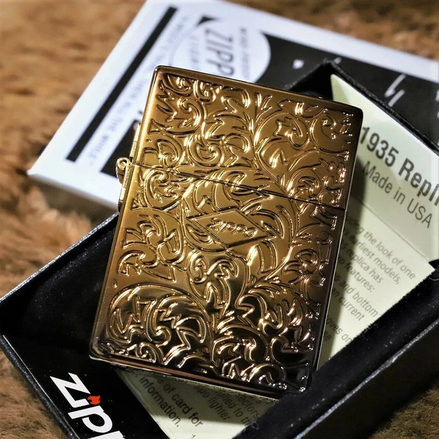 Zippo Oil Lighter 1935 Replica Arabesque