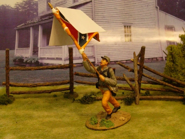 ACW Civil war Britains rare Reb 53rd Virginia Flag Valley flag fit Britains K/C ACW Civil war Britains rare Reb 53rd Virginia Flag Valley flag fit Britains K/C