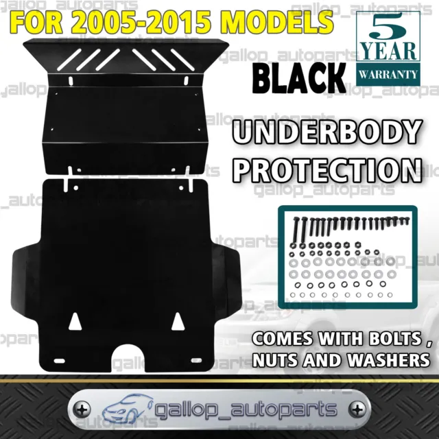 Steel Bash Plate for Toyota Hilux 2005-2015 N70 KUN26 Sump Guard 3mm Black