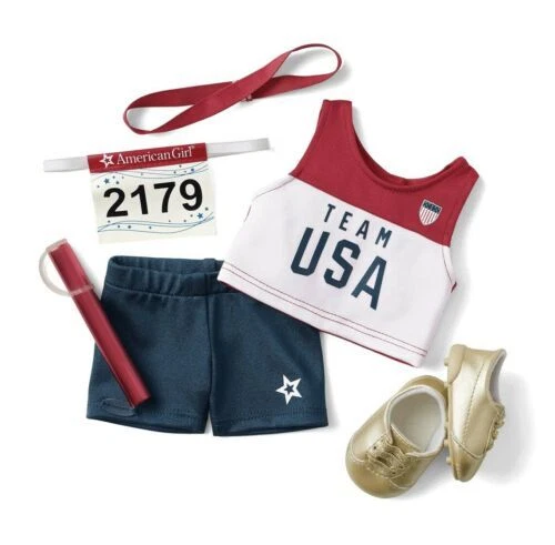 American Girl Team Usa Track & Field Set New In Box Sealed Free Shipping Retired