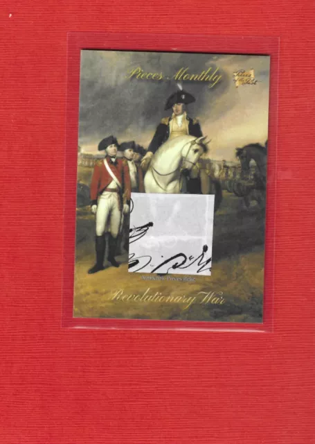 2023 Pieces of the Past 7 Years Collection Revolutionary War Handwritten 2/3