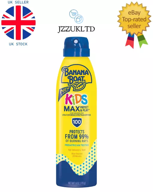 New Banana Boat Ultra Mist For Kids MAX Protect Sunscreen Spray  -  6 oz