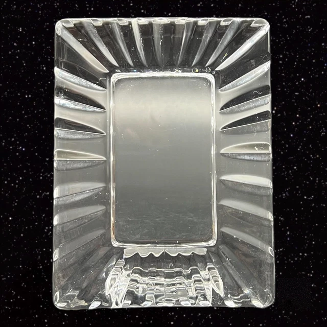 Galway Irish Crystal Glass Picture Frame 24% Lead Crystal 4.25”T 3.25”W