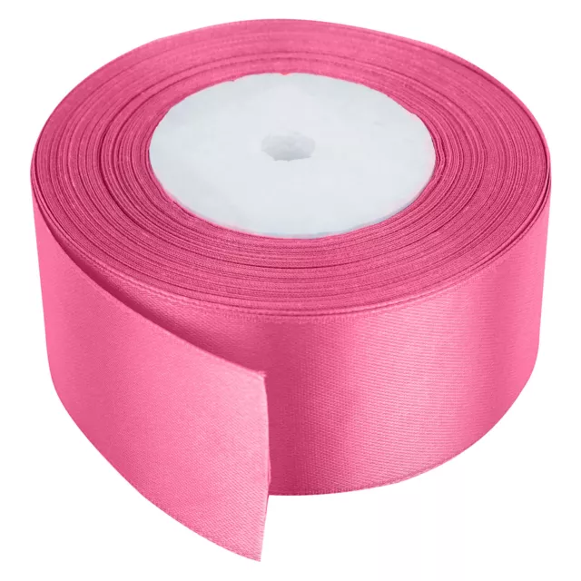 25 Metres DOUBLE SIDED Satin Ribbon Full Rolls 10mm 23mm 25mm 40mm Widths Gifts