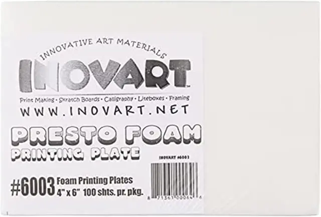 Presto Foam Printing Plates Econo Pack, 4"X6", 100 Sheets