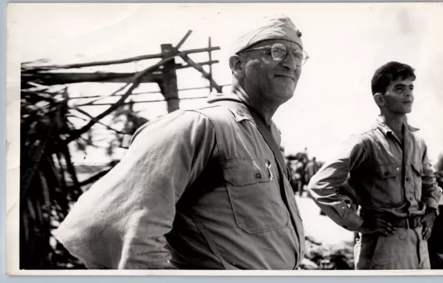 Ww2 Marine Corps, Usmc Col Robert Blake Chief Bougainville, Pacific War Photo F1