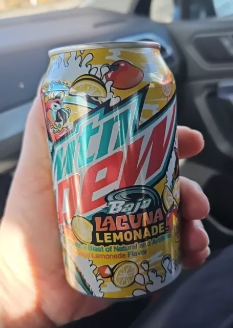 One (1) 12 oz. Can Mountain Mtn Dew Zero Baja Leguna Lemonade NEW YUMMY