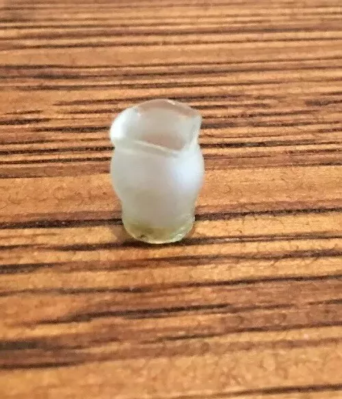 Vintage doll house miniature Chandelier Light sconce tiny frosted shade