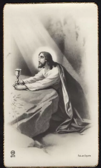 Santino antico de Jesus estampa image pieuse holy card