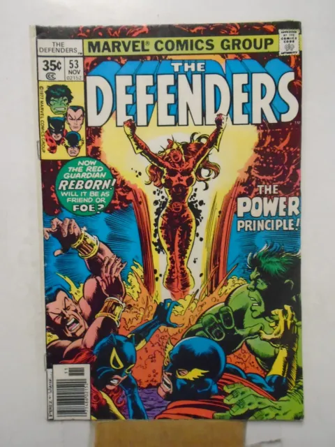 DEFENDERS #53 (1977) Lunatik, Clea, Lord Vashti, George Perez, Marvel Comics