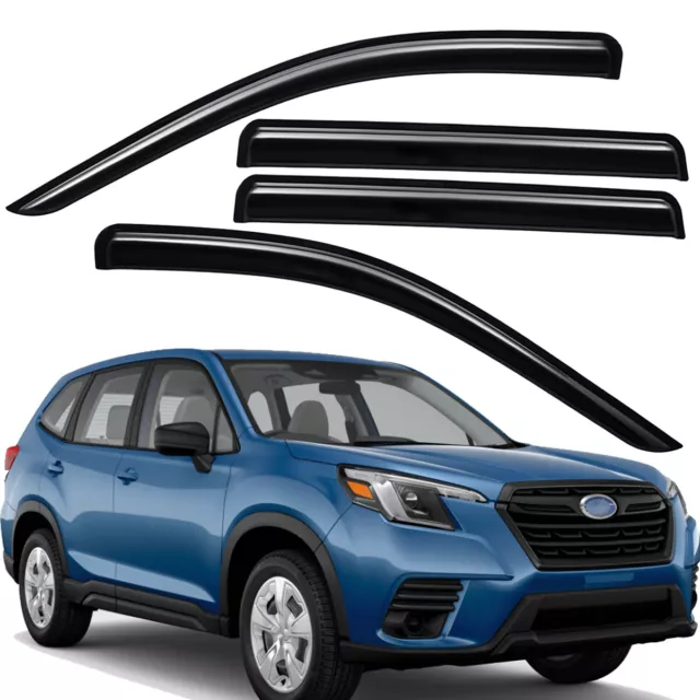 Tape-on Style Rain Guard Window Visor Vent Shade for 2019-2023 Subaru Forester