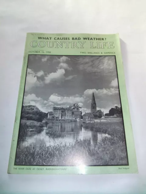 COUNTRY LIFE MAGAZINE - Oct 16 1958 - Volume CXXIV No 3222 - Hon F.Ashley-Cooper