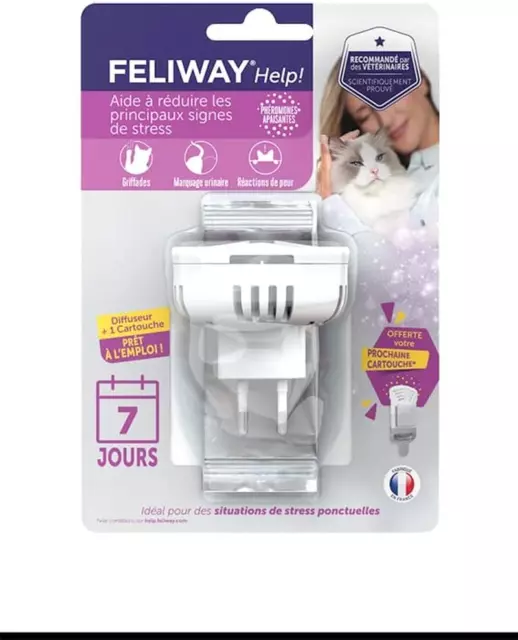 FELIWAY® Help! - Anti-Stress Pour Chat - Diffuseur Et Cartouche - Kit Complet