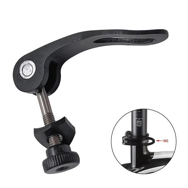 Collier De Serrage Pour Tige De Selle De Vélo, Clip Léger à Dégagement Rapide, Tube De Selle De 35 Mm Pour Vtt Bleu 97167261
