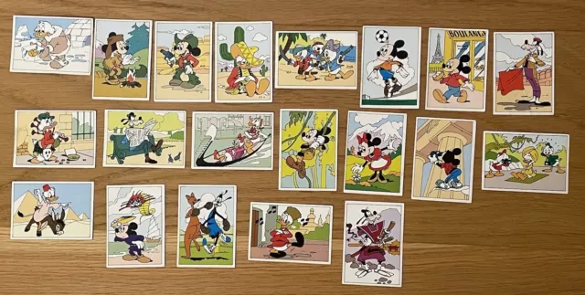 Lot Complet 20 images Les Aventures de Mickey chez ton Boulanger No Panini